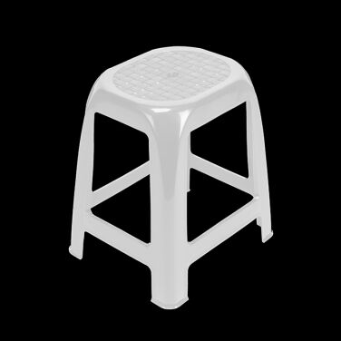 BANCO BRANCO EMPILHÁVEL S/ COSTAS