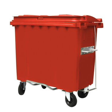 CONTENTOR 660L VERMELHO COM PEDAL