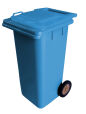 120L BLUE PLASTIC WASTE CONTAINER/BLUE LID