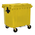 CONTENTOR 1100L AMARELO COM PEDAL