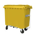 CONTENTOR 660L AMARELO COM PEDAL